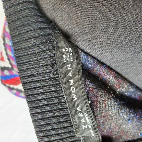 Zara tight knit stretchy short-sleeve dress medium - Picture 6 of 11